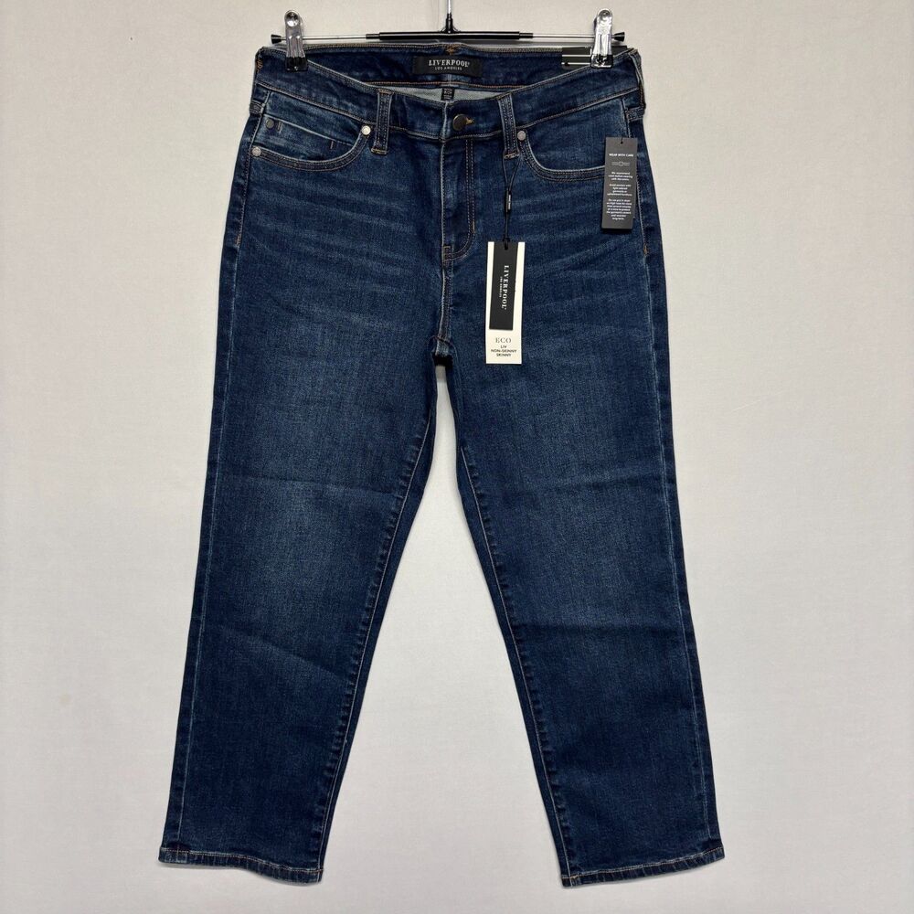 NWT Liverpool Women LIV Non Skinny Skinny Jeans Size 8/29 Petite Denim D128 -26